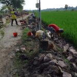 Desa Budug : Membangun  Penahan Tanah Usaha Tani