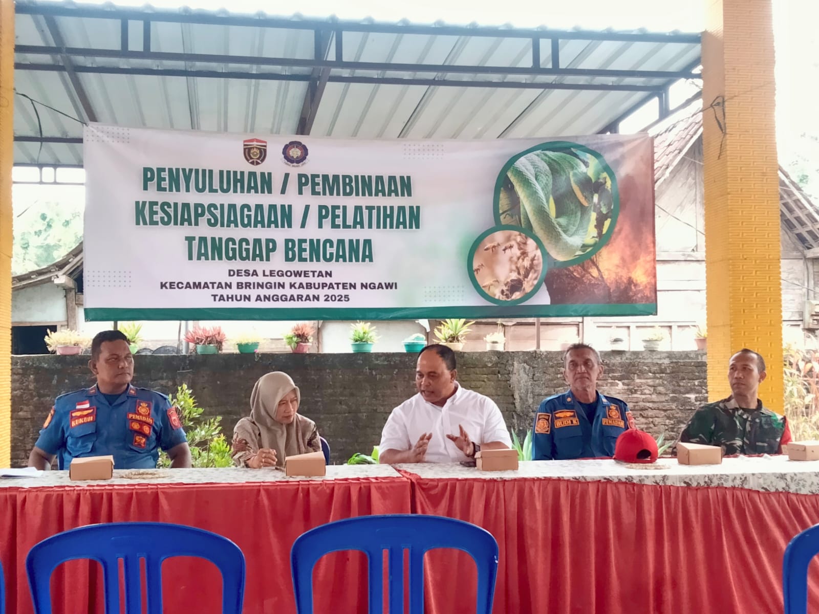 Pemdes Legowetan Laksanakan Penyuluhan Cara Darurat Memadamkan Kebakaran