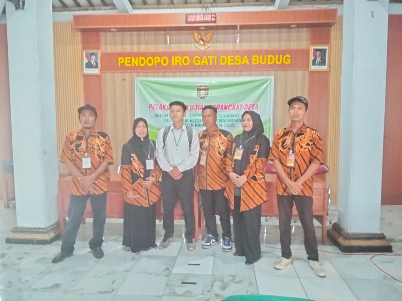 Desa Budug :   Ujian Perangkat Desa Berlangsung Lancar